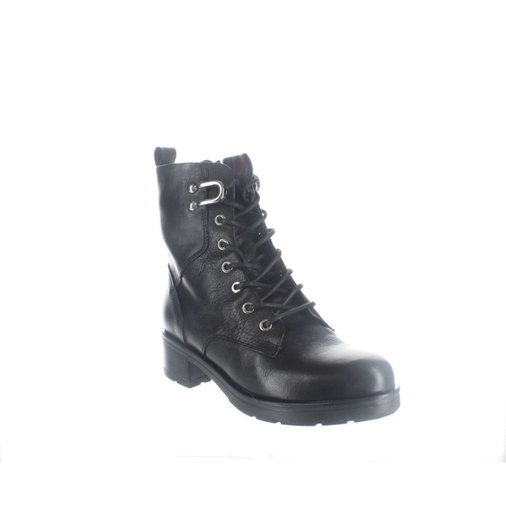 Black Women's Lace-Up Combat Boots